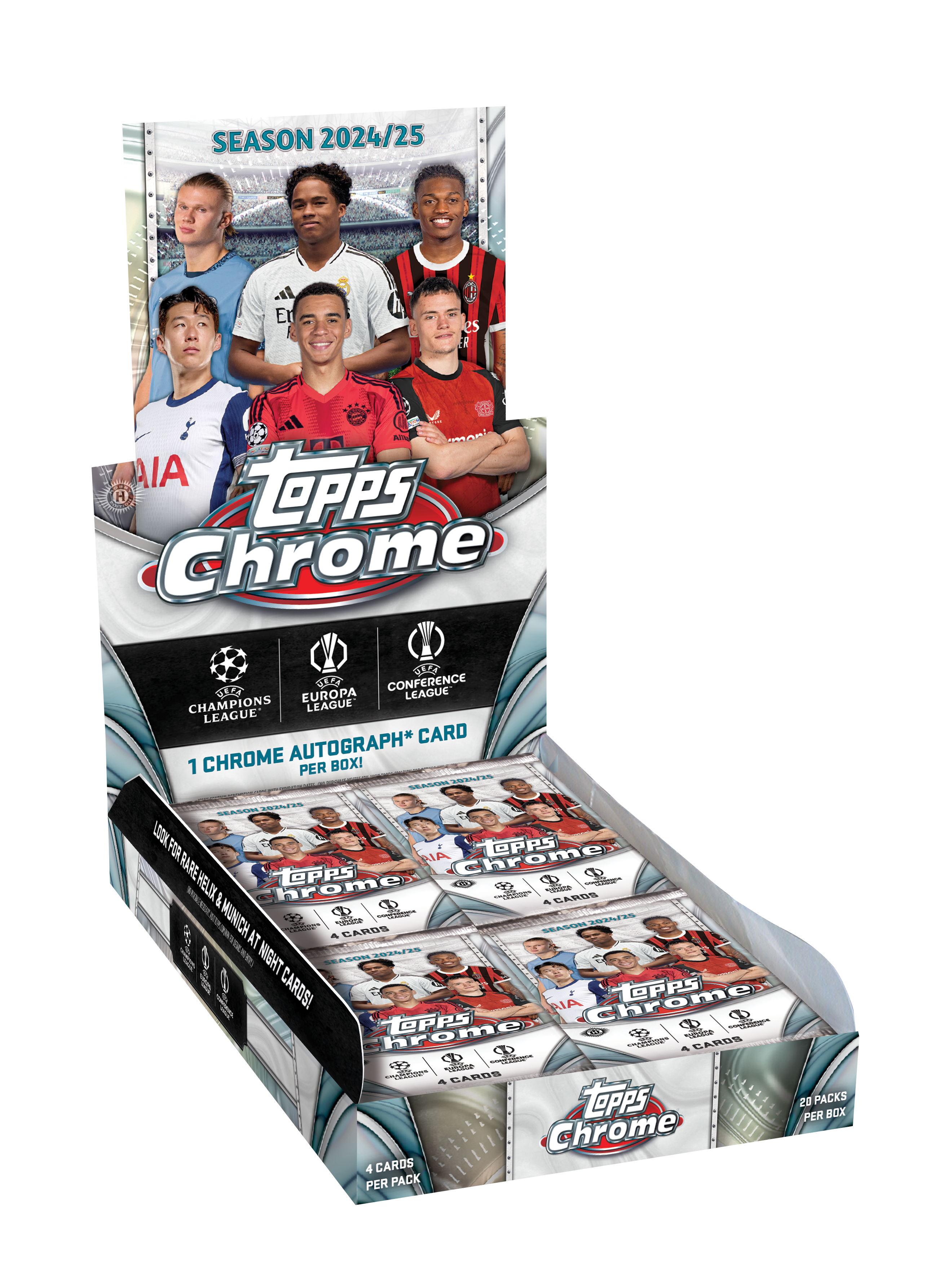 2024-25 Topps Chrome UEFA Club Competitions - Hobby Box